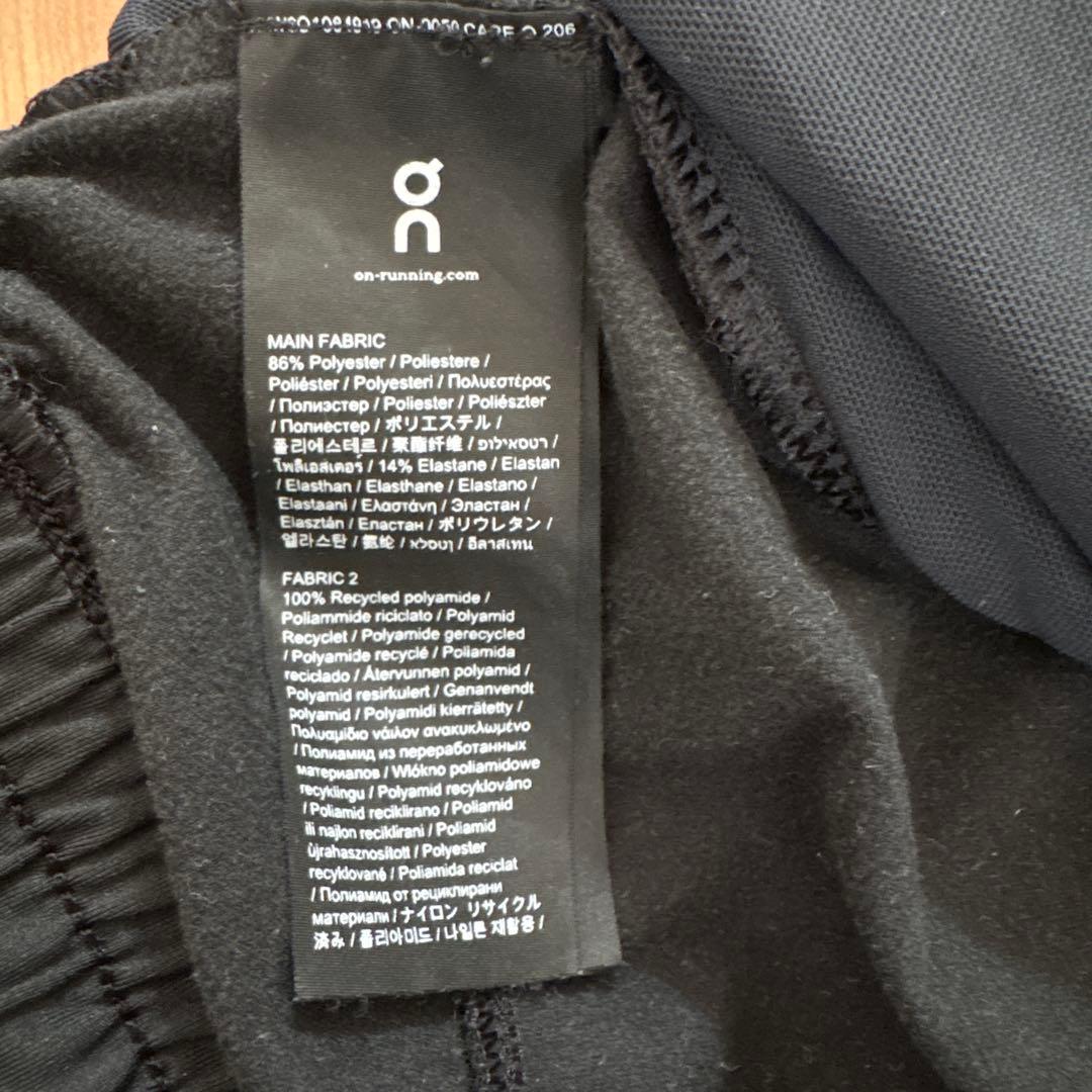 On ランニングパンツ ブラック ウインドパンツ レディース XS