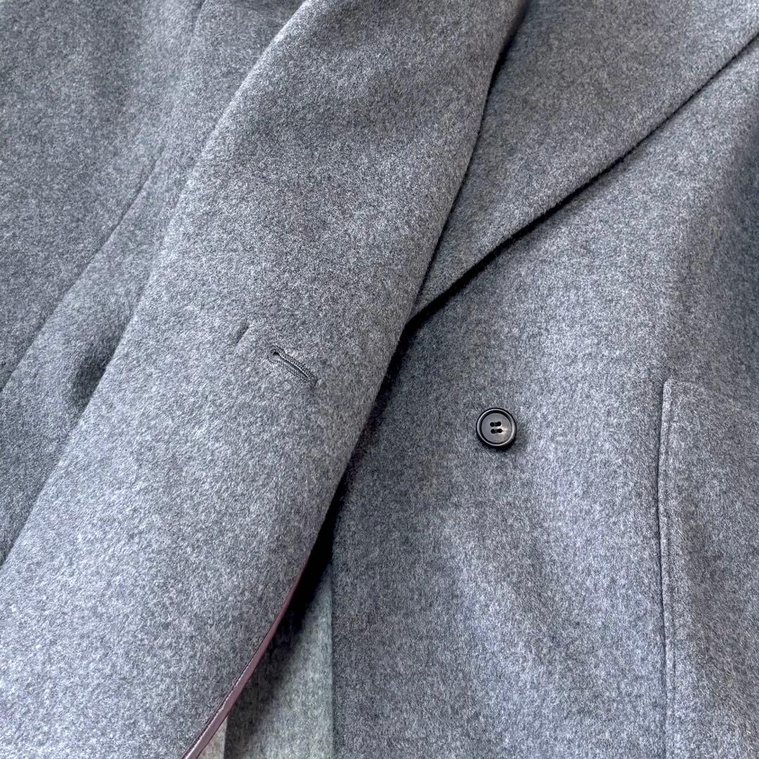 美品 デザインワークス　ウール混ビッグカラーコート　オーバーサイズ　38