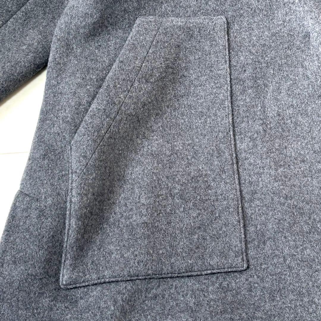 美品 デザインワークス　ウール混ビッグカラーコート　オーバーサイズ　38