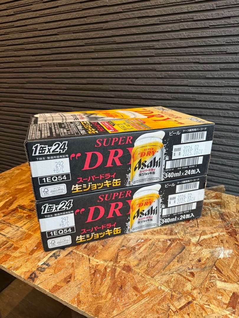 生ジョッキ 缶スーパードライアサヒ ビール340ml48本 フルオープン生ビール