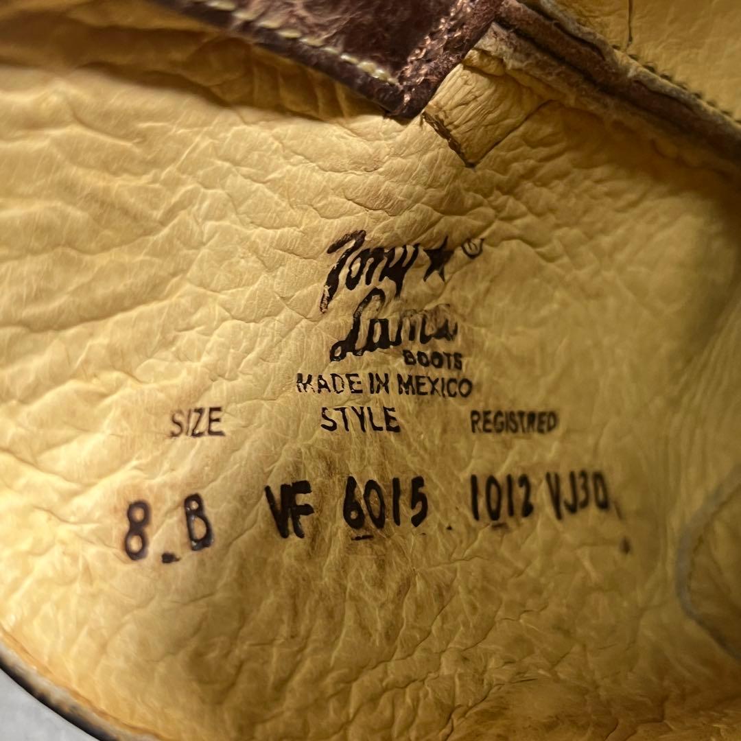 Tony Lama トニーラマ　ウエスタンブーツ　8B　本革 24.5cm相当