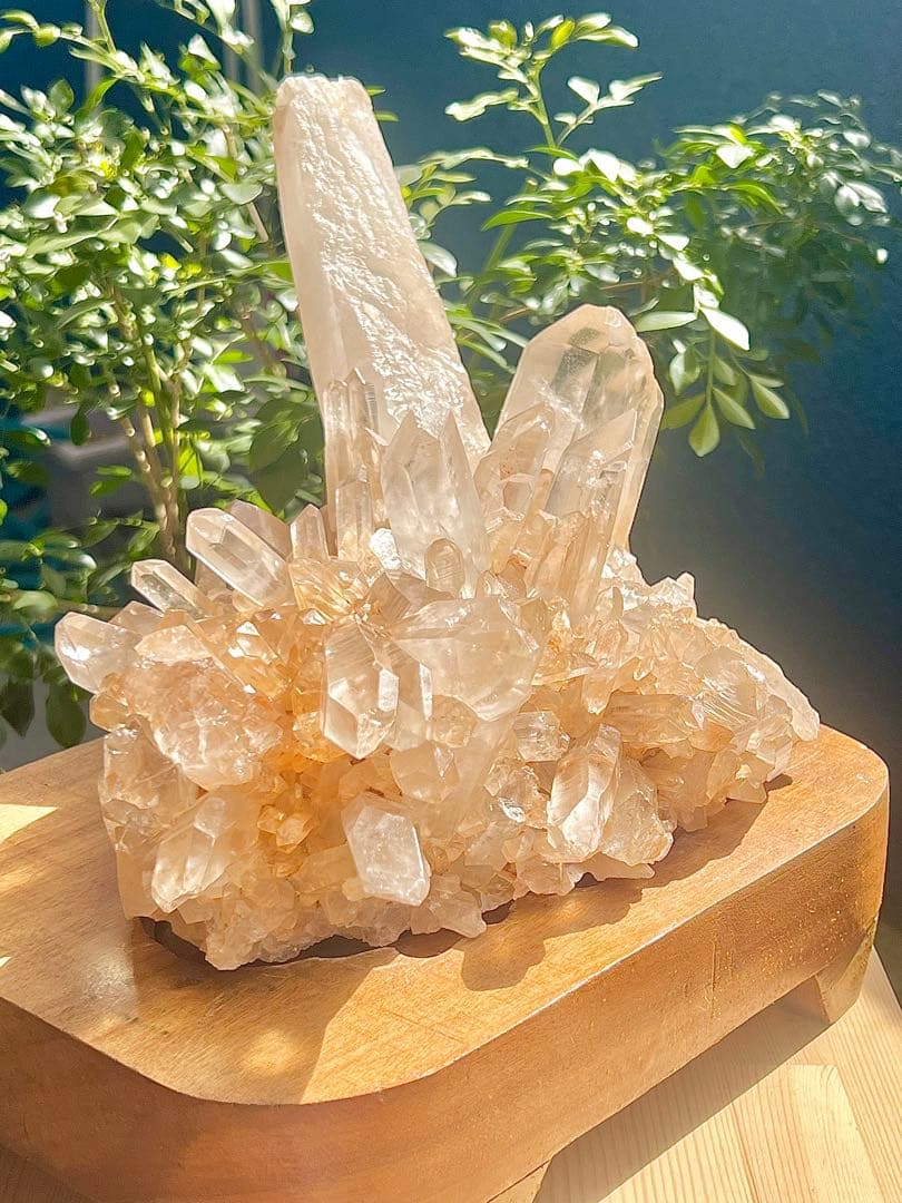 レア　超BIG 天然ピンク　マニカラン産　クラスター【3 ㌕】　置物　風水