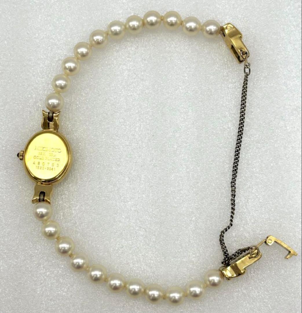 日本が世界に誇る真珠の名門「ミキモト」のパールブレスレット腕時計 卒業式入学式に