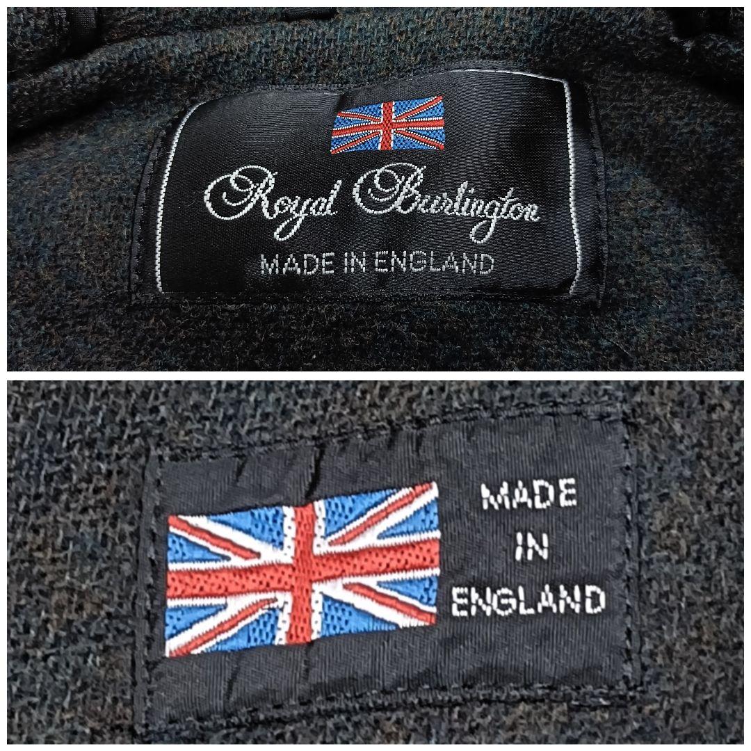 美品♪︎Burlington ヘリンボンダッフルコート イギリス製