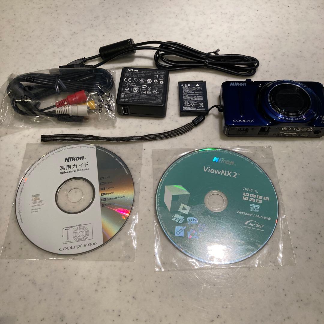 完全動作品　Nikon COOLPIX S9300 青