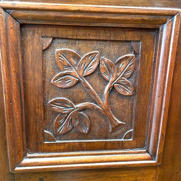 関西限定　送料別　アンティーク　ミラー付きサイドボード　飾り棚　キュリオケース