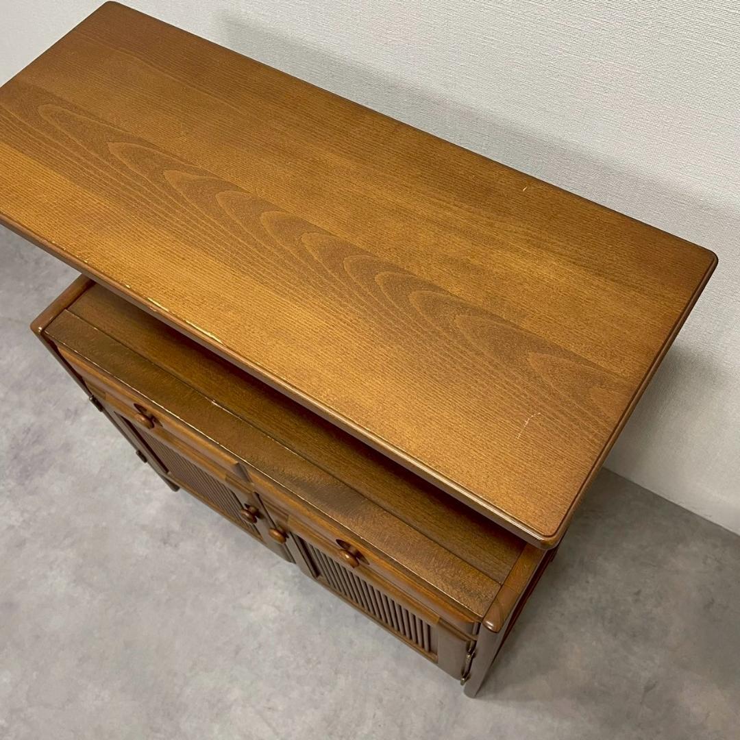 karimoku カリモク家具 キャビネット 棚付き 電話台 チェスト 北欧