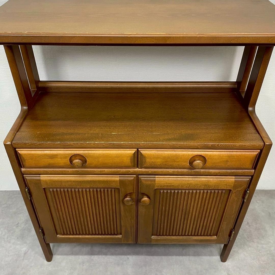 karimoku カリモク家具 キャビネット 棚付き 電話台 チェスト 北欧