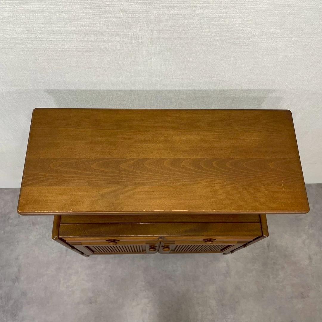 karimoku カリモク家具 キャビネット 棚付き 電話台 チェスト 北欧