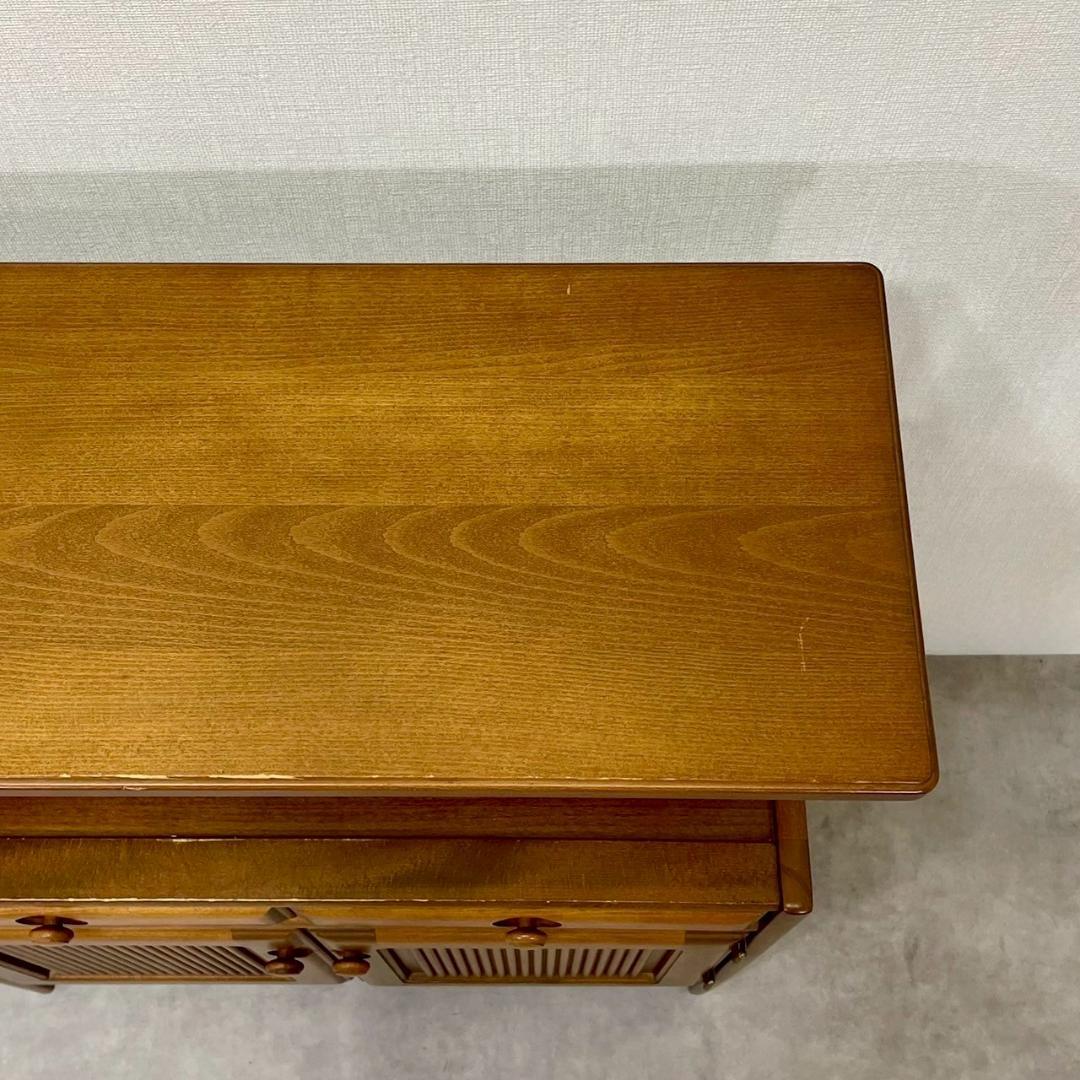 karimoku カリモク家具 キャビネット 棚付き 電話台 チェスト 北欧