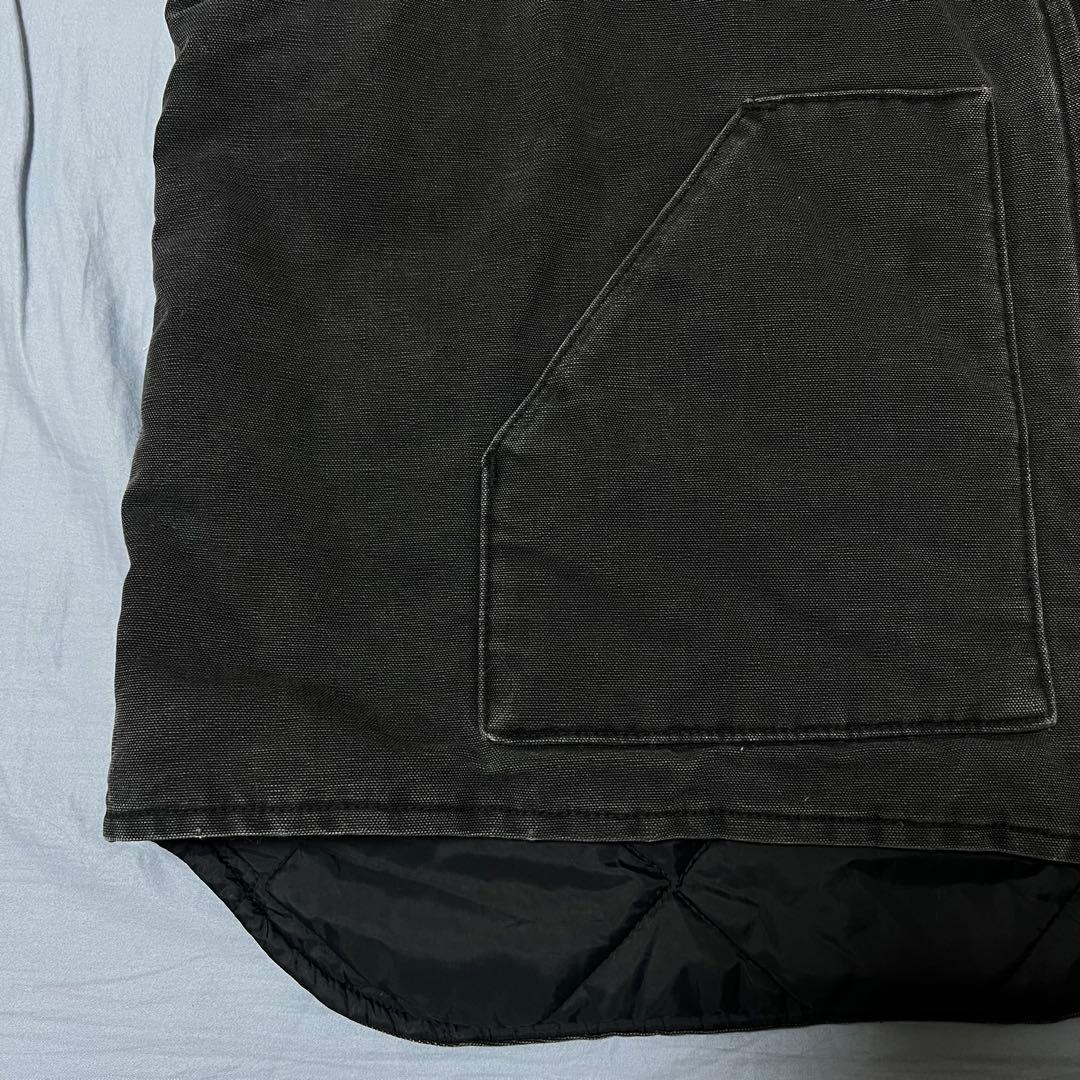 J*J様 カーハート　ダックベスト　腰ゴム　フェードブラック　USA製　80s