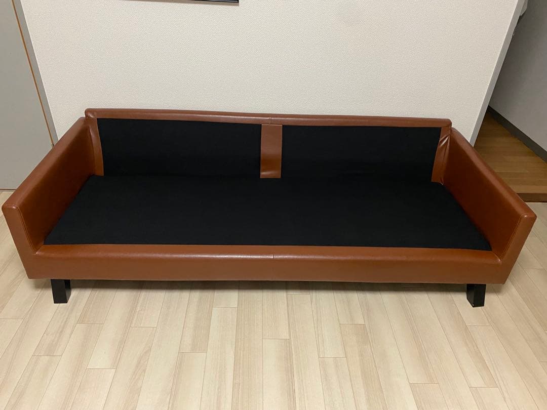 ソファ　3人掛け　合成皮革　フェイクレザー