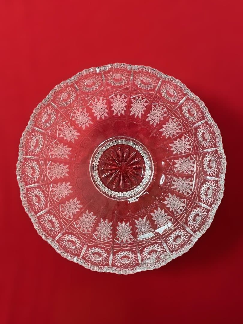 【新品】※ラスカ※ ボヘミア クリスタル ボウル 25cm 箱付