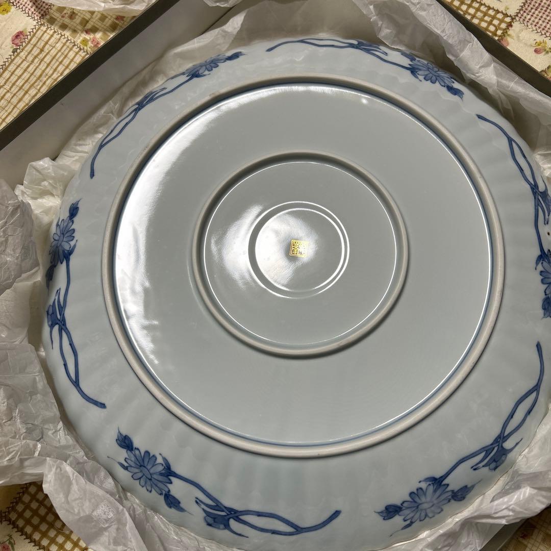 三洋陶器祥瑞花丸紋36大皿