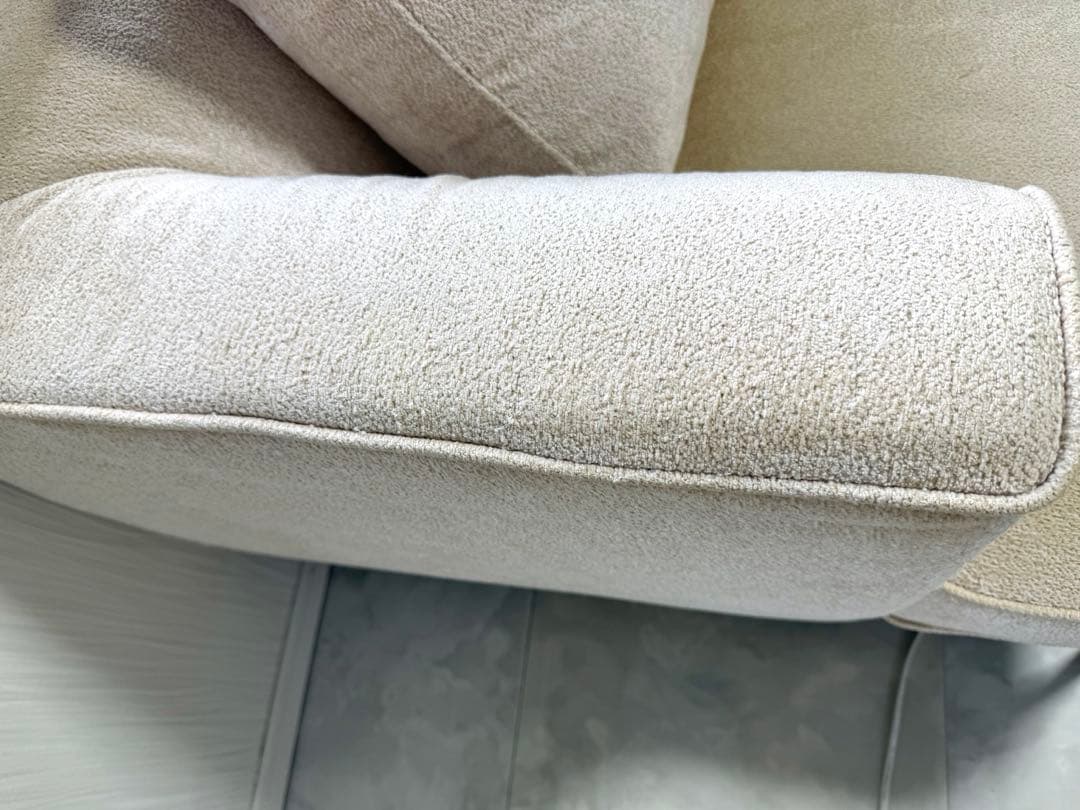 ベージュ ファブリック ソファ