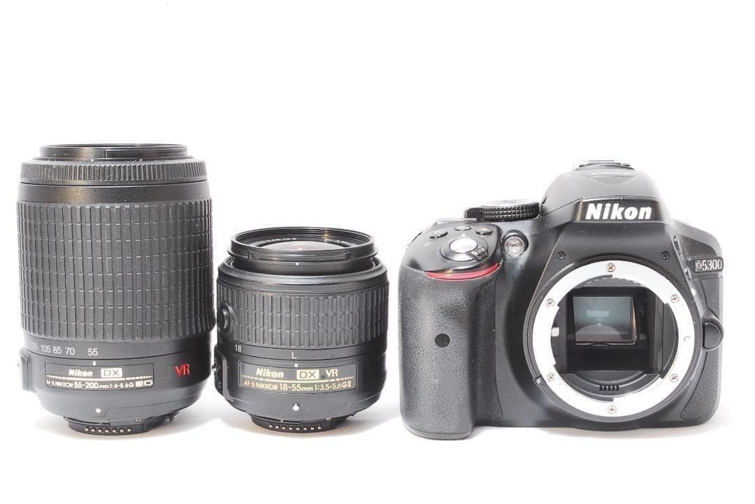 Wi-Fi対応 GPS搭載✨️実用美品✨Nikon D5300✨ダブルレンズ