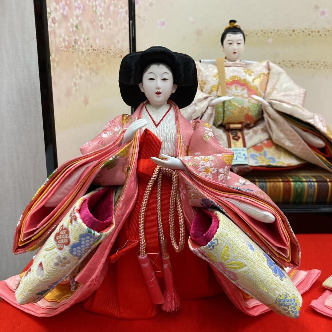 B5-2 三五サイズの官女　きれいで豪華な衣装　三段飾り人形　三人官女