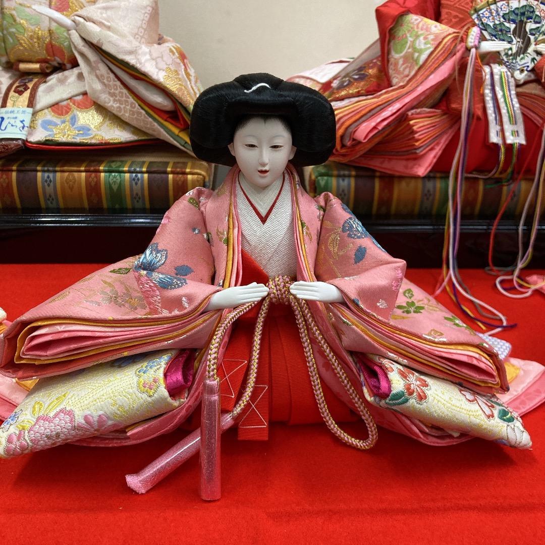 B5-2 三五サイズの官女　きれいで豪華な衣装　三段飾り人形　三人官女