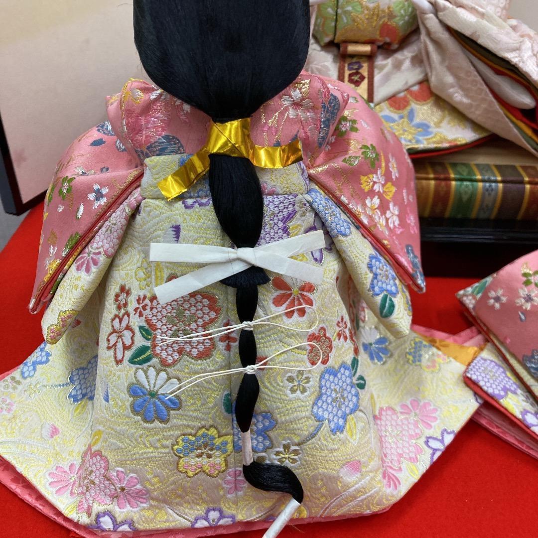 B5-2 三五サイズの官女　きれいで豪華な衣装　三段飾り人形　三人官女