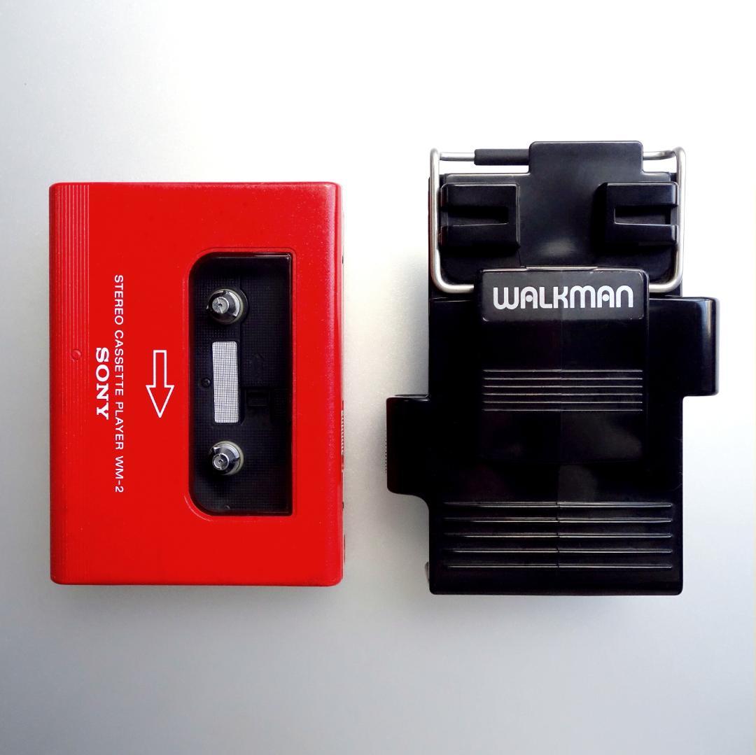 【動作整備品】 WM-2 ソニー カセットテーププレーヤー ウォークマン RED