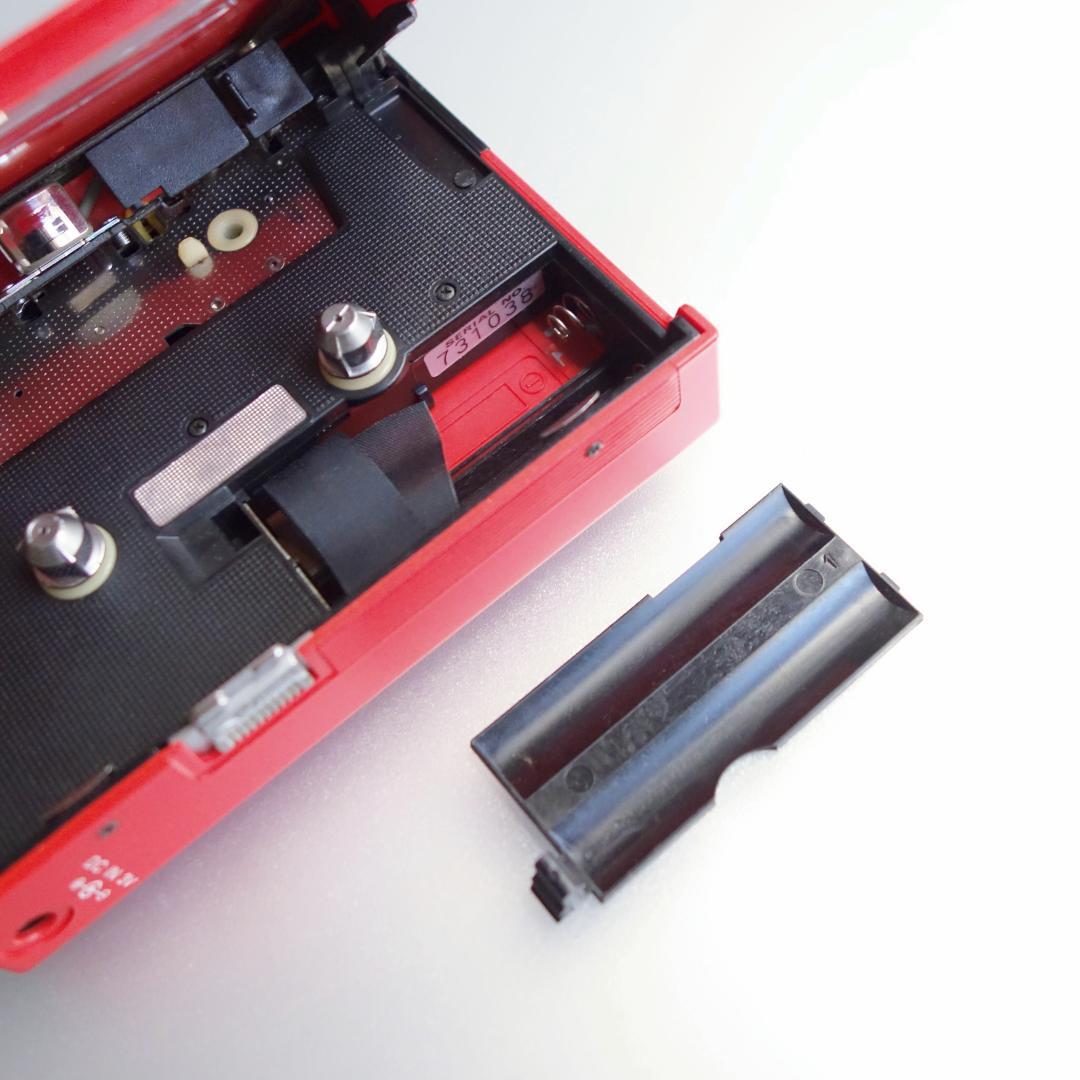 【動作整備品】 WM-2 ソニー カセットテーププレーヤー ウォークマン RED