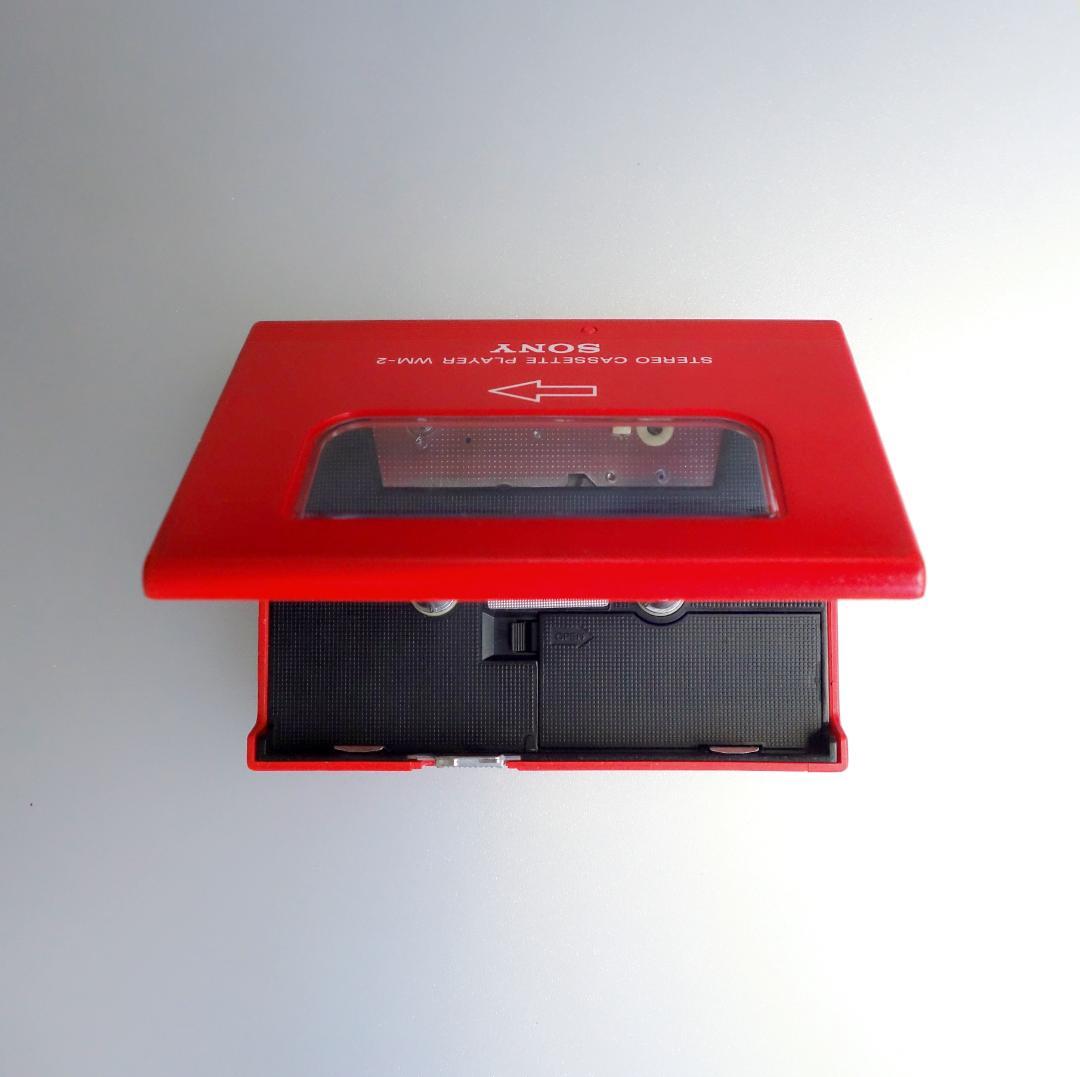 【動作整備品】 WM-2 ソニー カセットテーププレーヤー ウォークマン RED