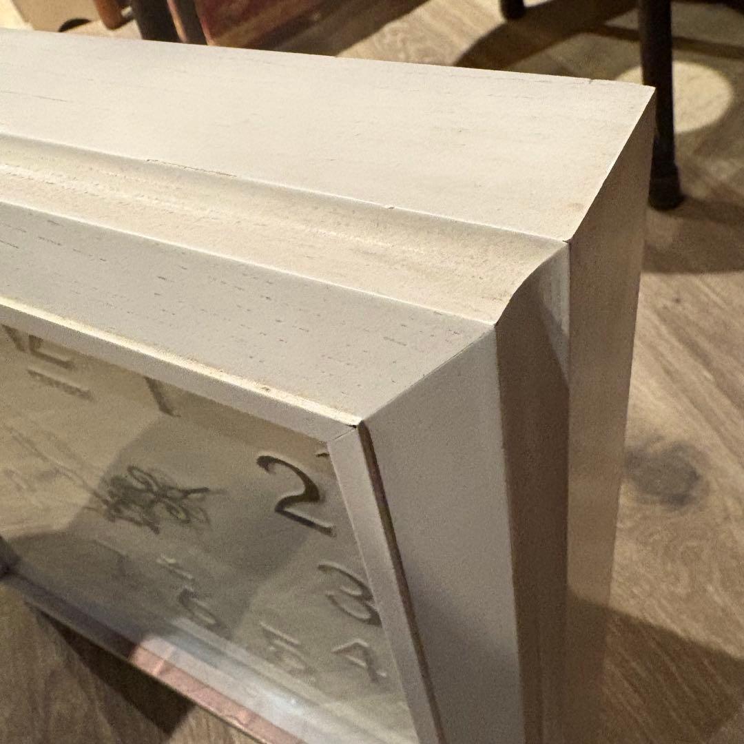 CITIZEN 昭和レトロ　壁掛け時計　ウォールクロック　ホワイトリペイント