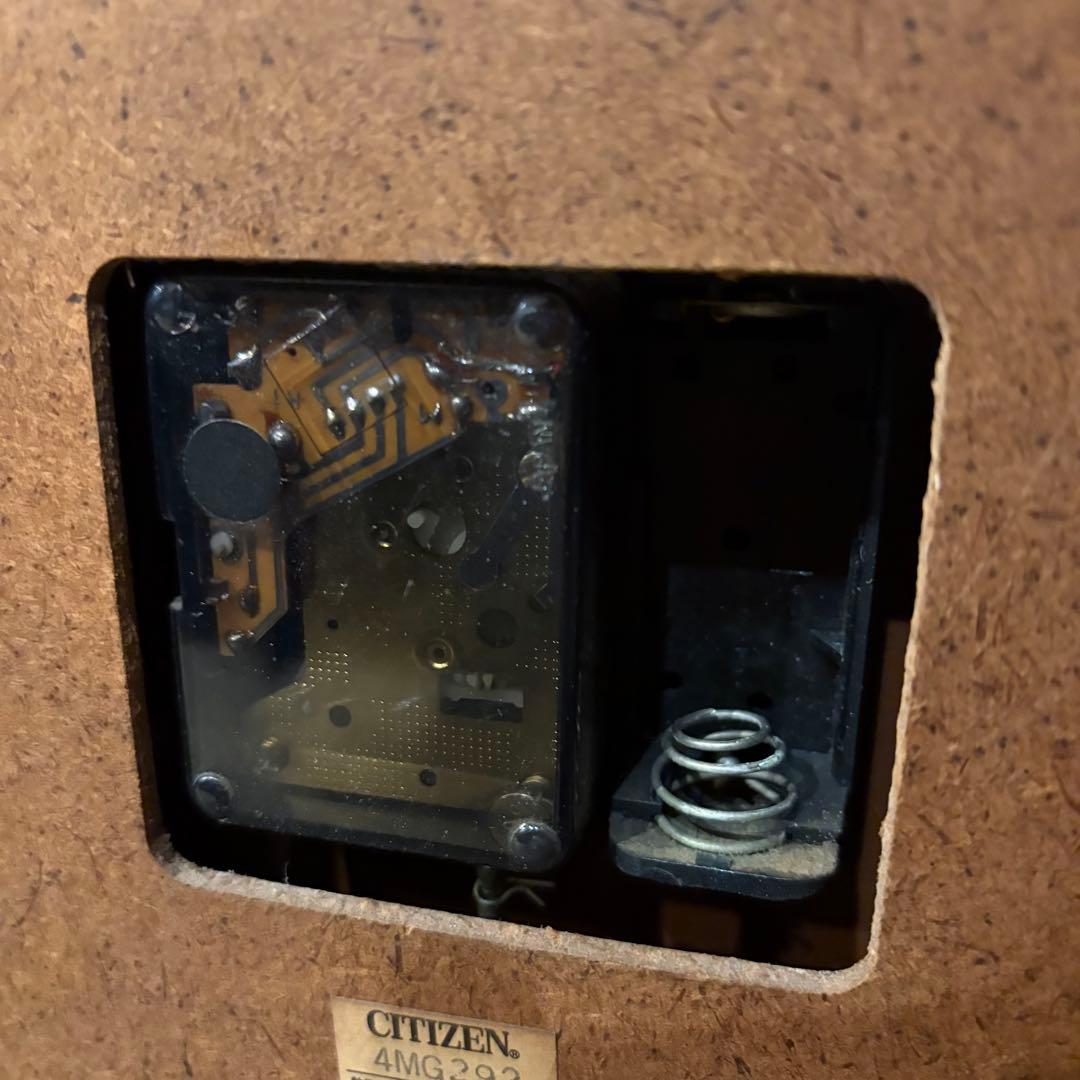 CITIZEN 昭和レトロ　壁掛け時計　ウォールクロック　ホワイトリペイント