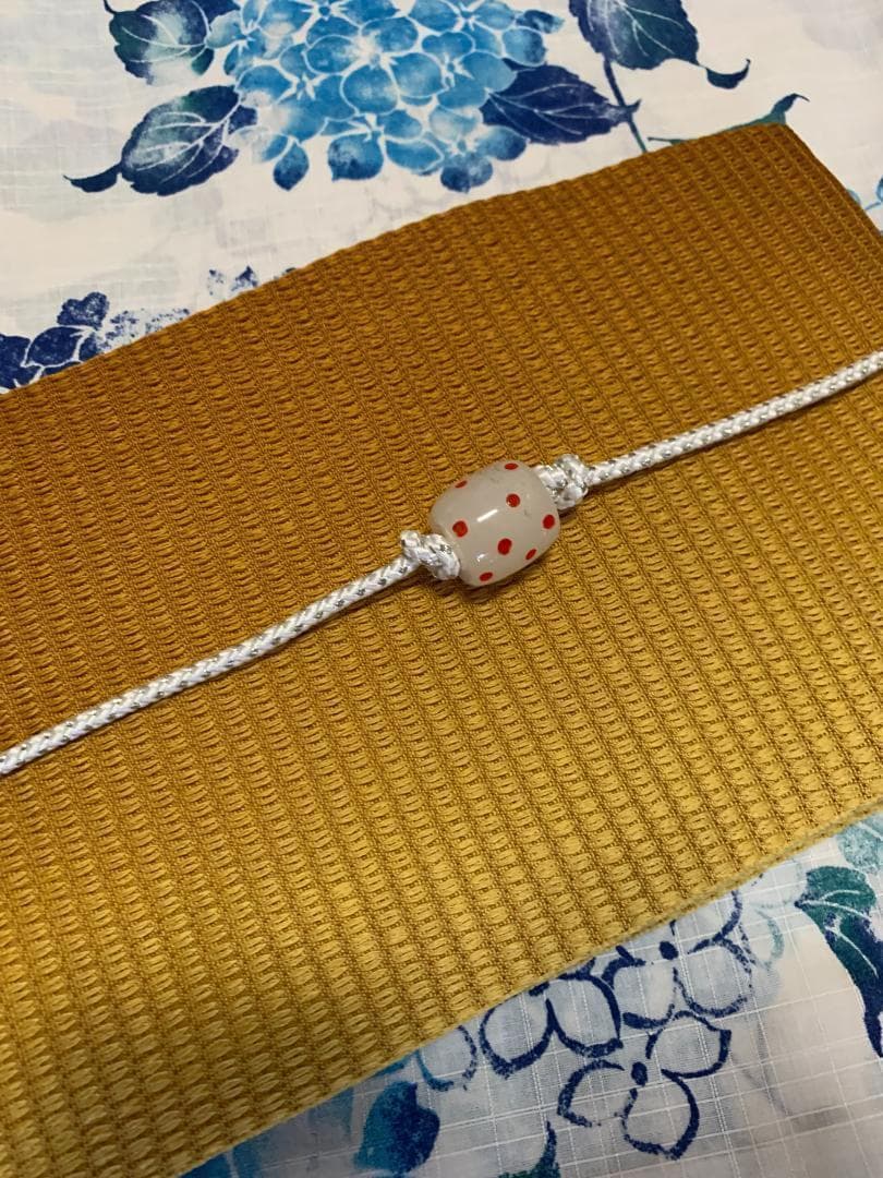 画像の 黄色 半幅帯付き◆高級変わり織◆涼し蒼青紫陽花(あじさい)の薄墨浴衣◆