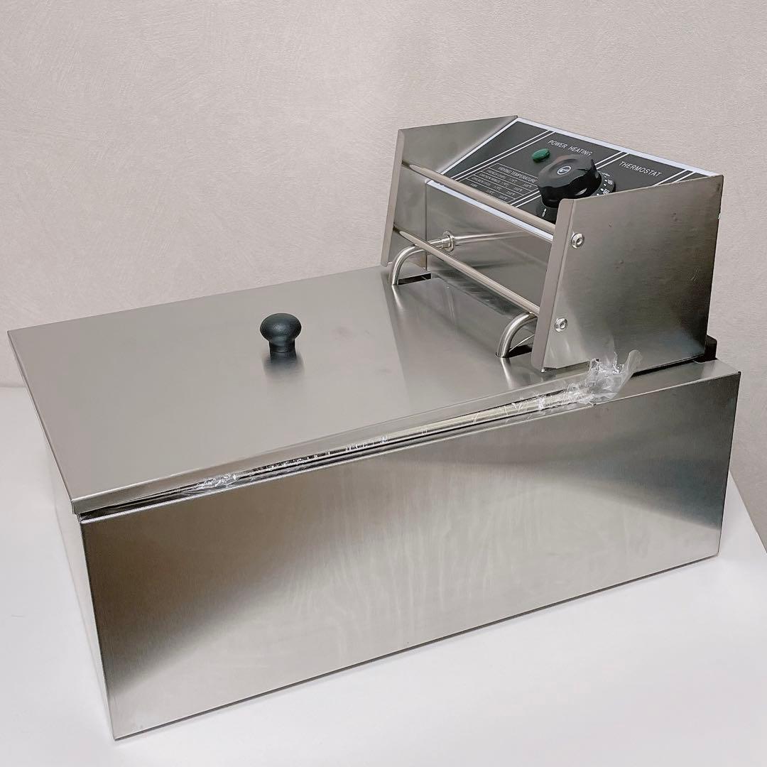 本日限定価格‼️電気フライヤー 6L 業務用 家庭用 卓上フライヤー 揚げ物器