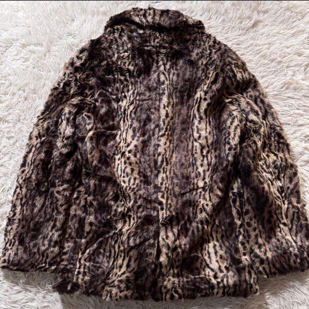 【入手困難レア】schott × MOUSSY レオパードPコート　ピーコート