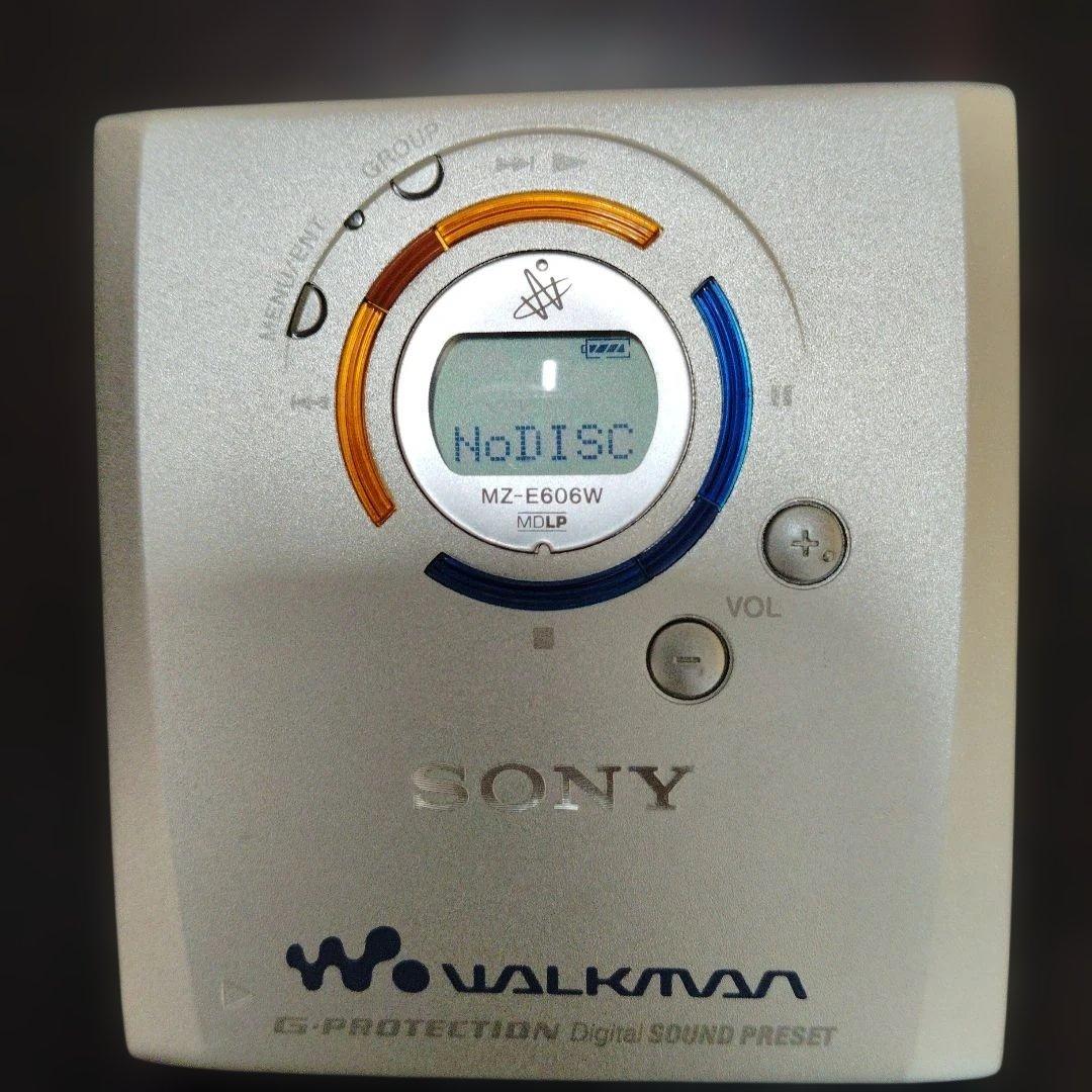 SONY MZ-E606W ポータブルMDプレーヤー　値下げしました!