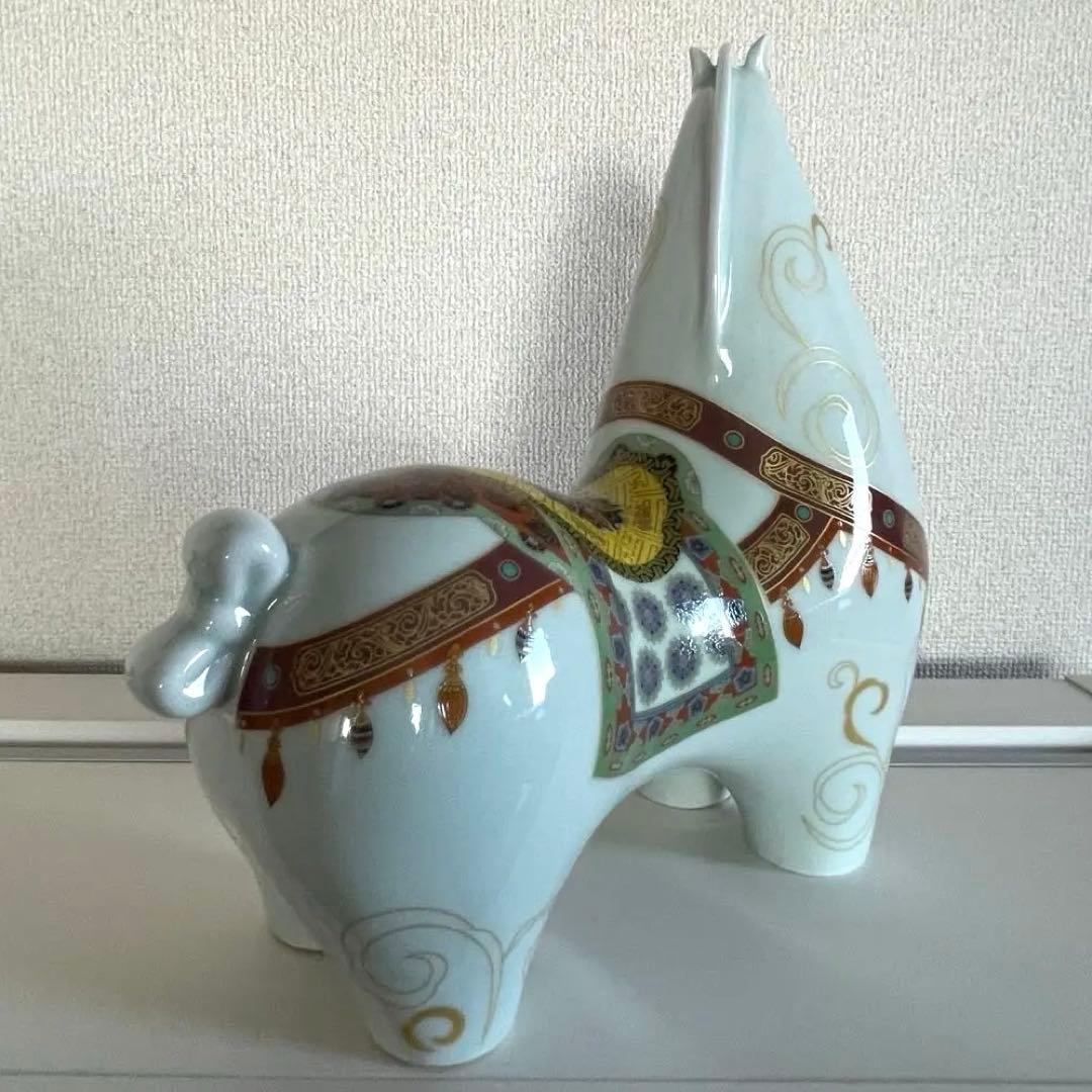 陶製 馬の置物 専用ボックス付き 中国製　丙午