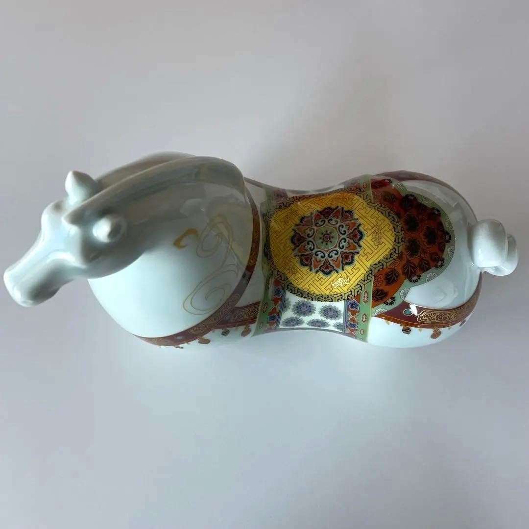 陶製 馬の置物 専用ボックス付き 中国製　丙午