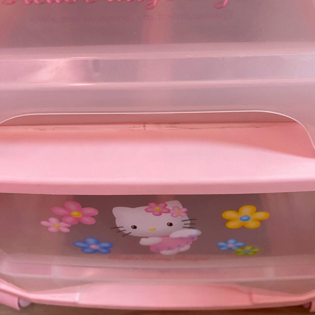 サンリオ ハローキティ 3段 衣装ケース 収納ケース チェスト