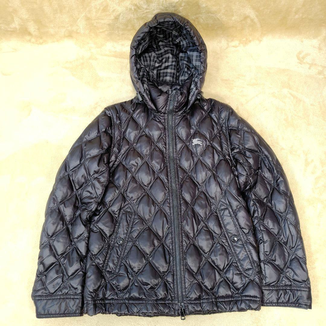 極美品 バーバリーブラックレーベル ウルトラライトダウン ノバチェック 4way