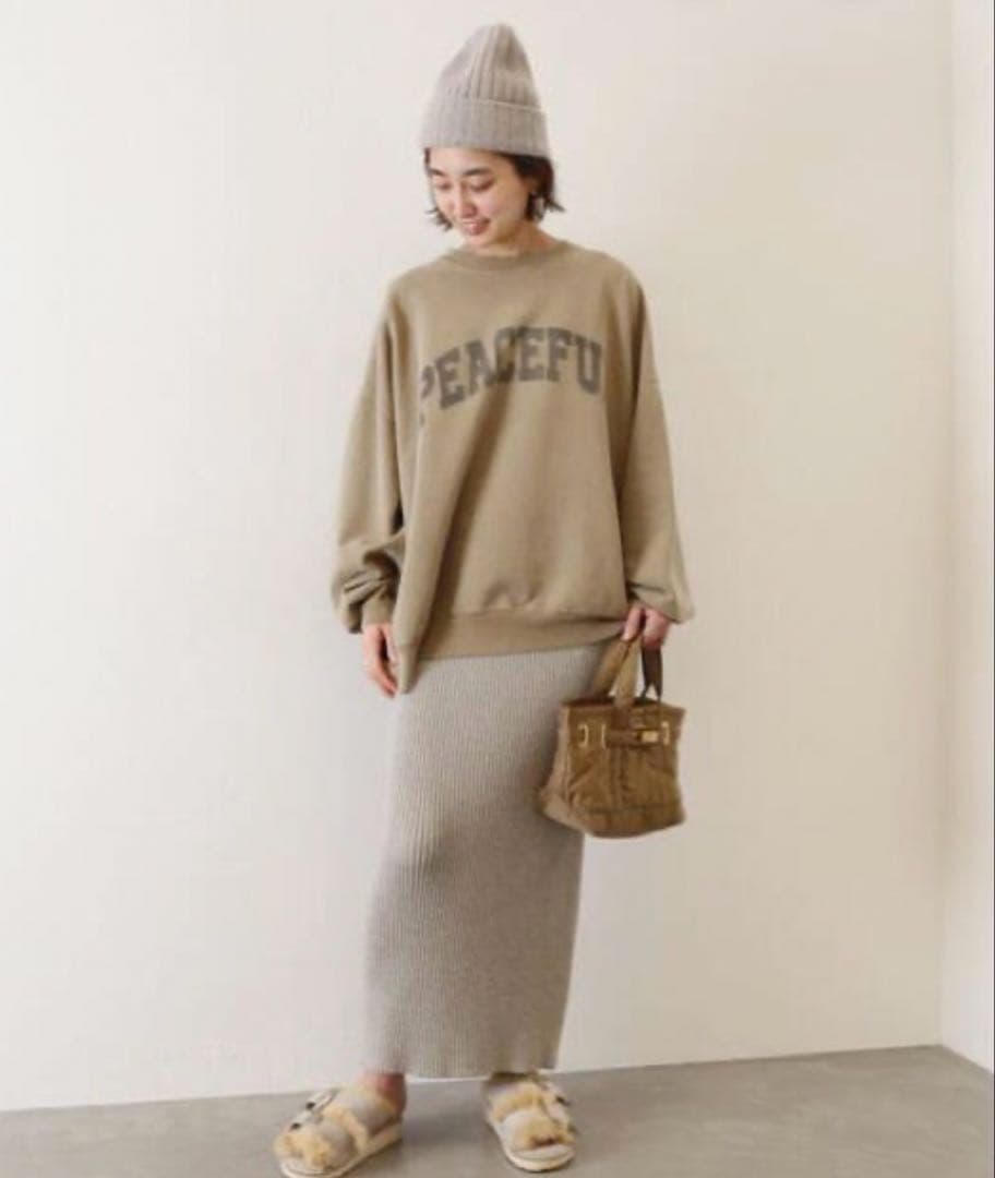 Deuxieme Classe PEACEFUL ロゴスウェット