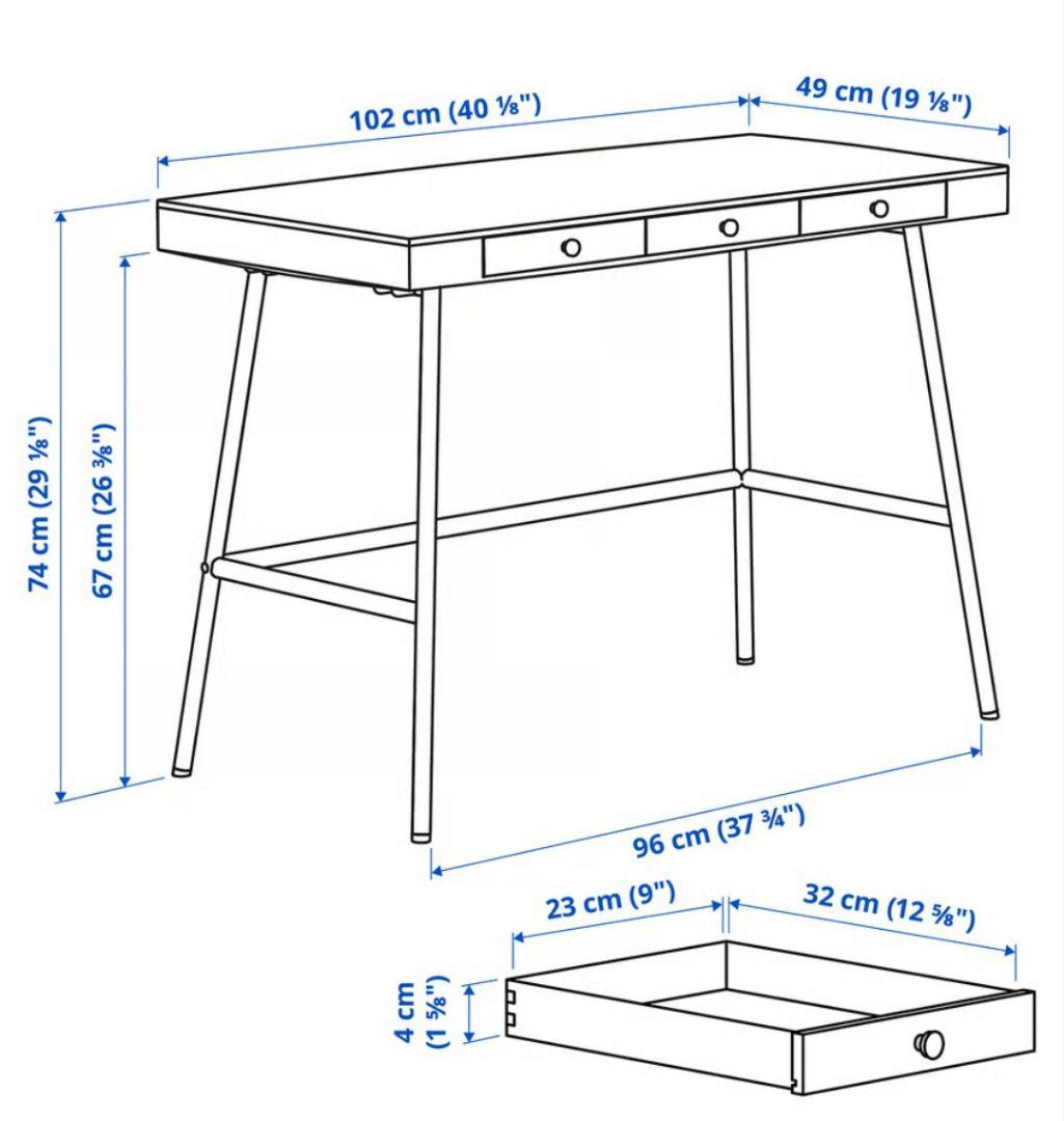 【美品・送料込み】IKEA LILLÅSEN リルオーセン デスク