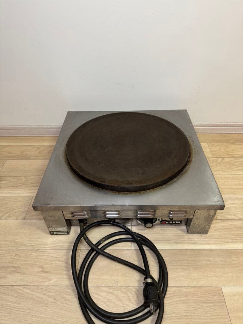【動作確認済】エイシン 電気式クレープ焼き器 EC-1000（単相100V仕様）