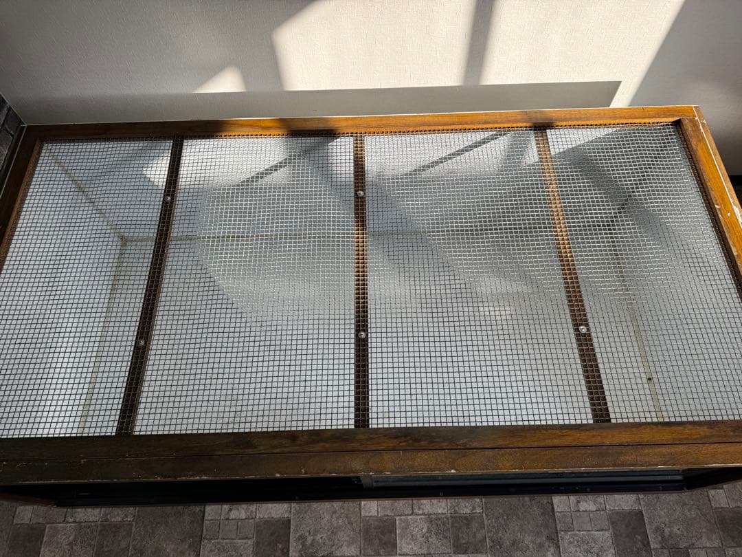 特大爬虫類ケージ　1800×900×600 FandK アルミサッシ、防水仕様