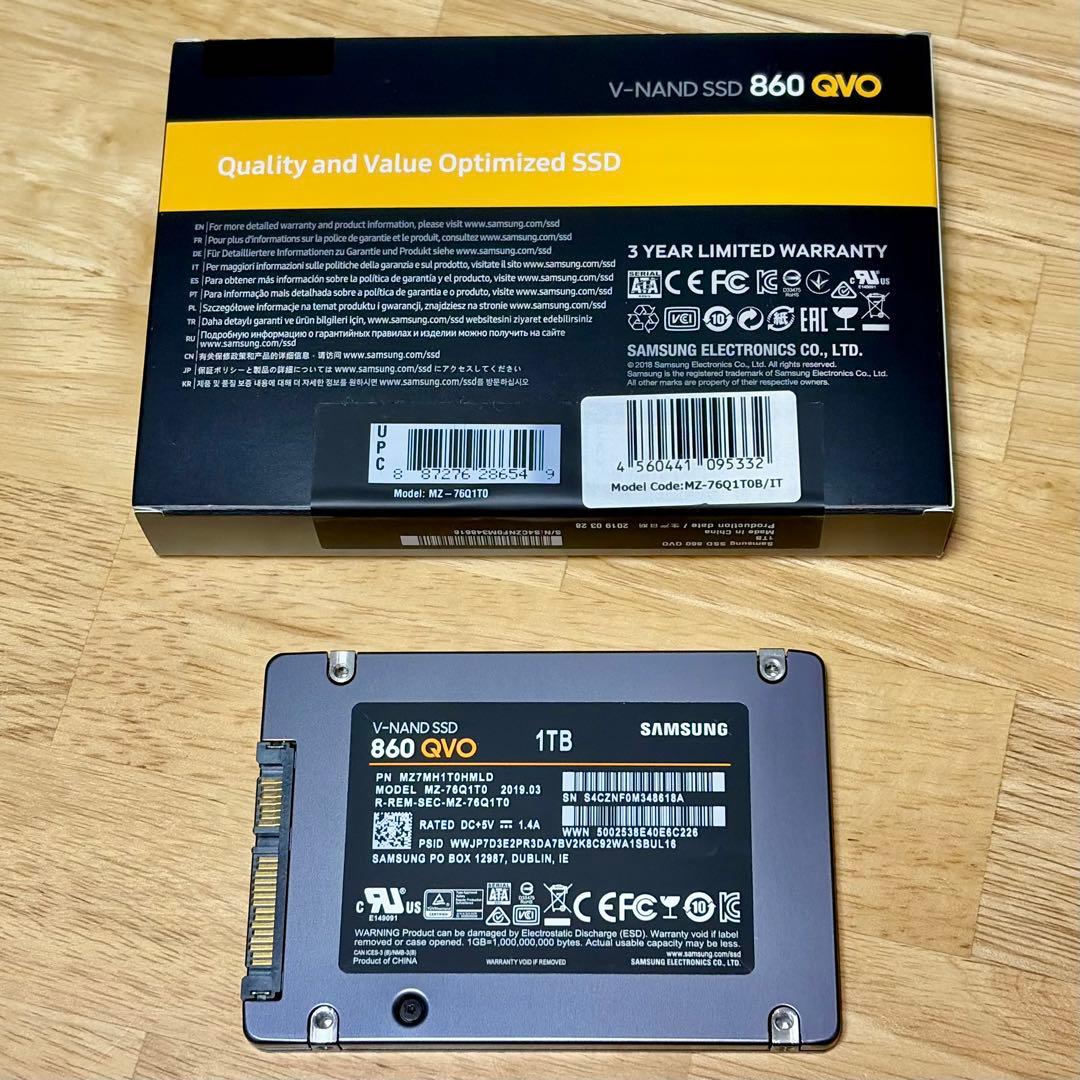 は*う様 SAMSUNG 860 QVO 1TB SSD SATA