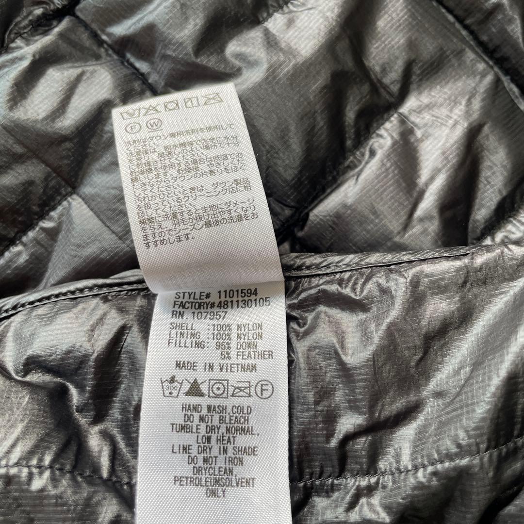 モンベル イグニスダウンパーカ S ブラック　ゴアテックス