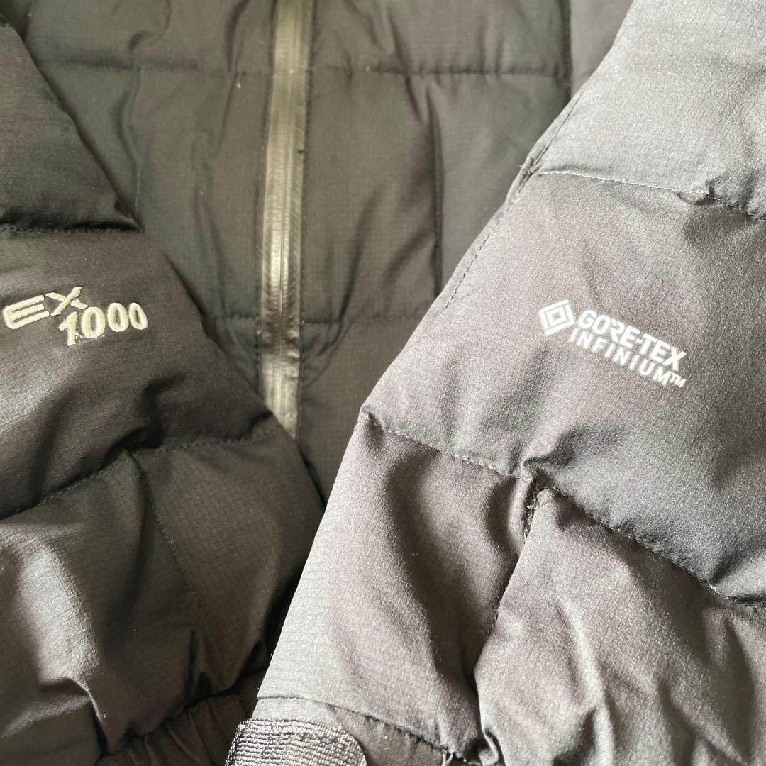 モンベル イグニスダウンパーカ S ブラック　ゴアテックス