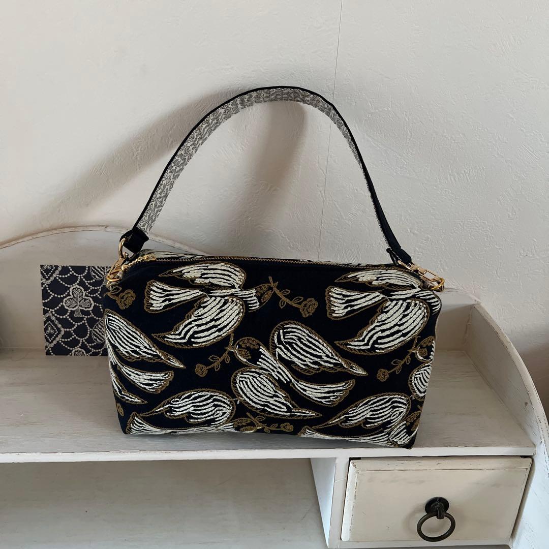 ♡handmade♡ ミナペルホネン ぽってり持てるバッグ