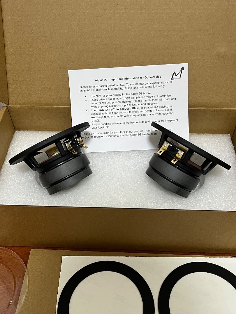 MarkAudio 8cmフルレンジ Alpair5G(ペア)