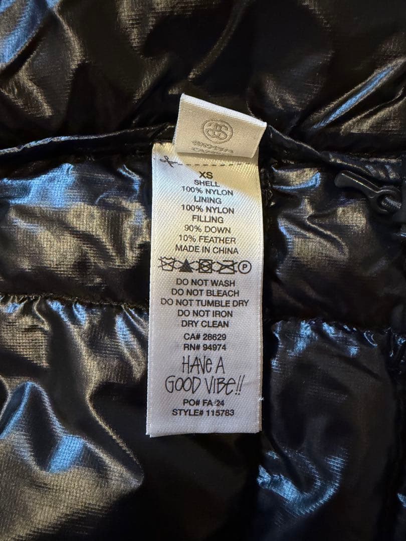 希少サイズXS！STUSSY MIDWEIGHT PUFFER HOODED