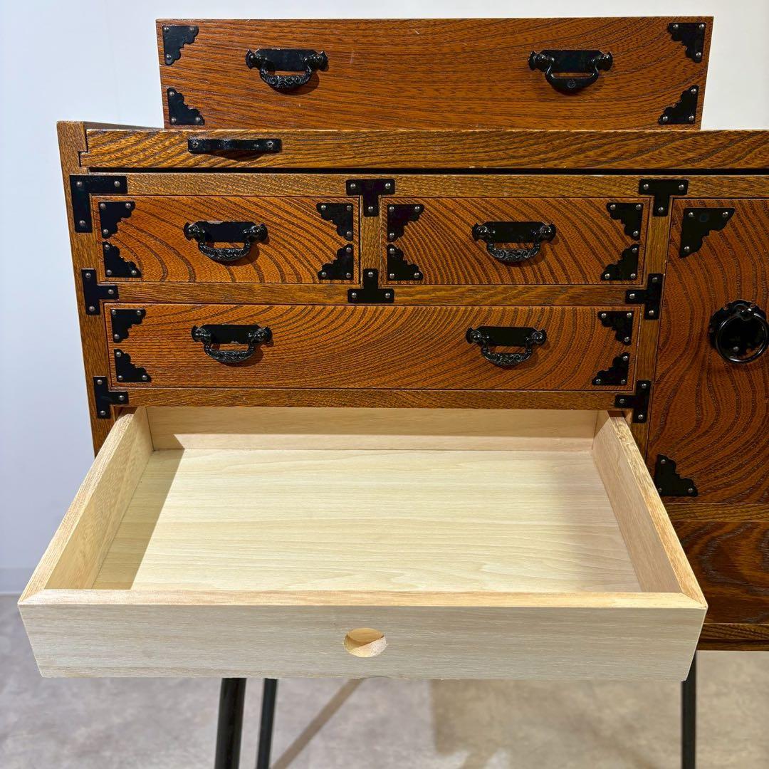 脚付和箪笥　小袖机　箪笥　リメイク家具　脚付棚　和家具　時代家具　和モダン