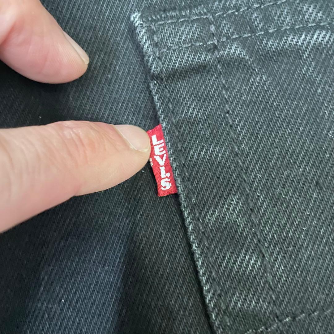 【美品】リーバイス エディフィス 別注 517 ブラックW32 フレアパンツ