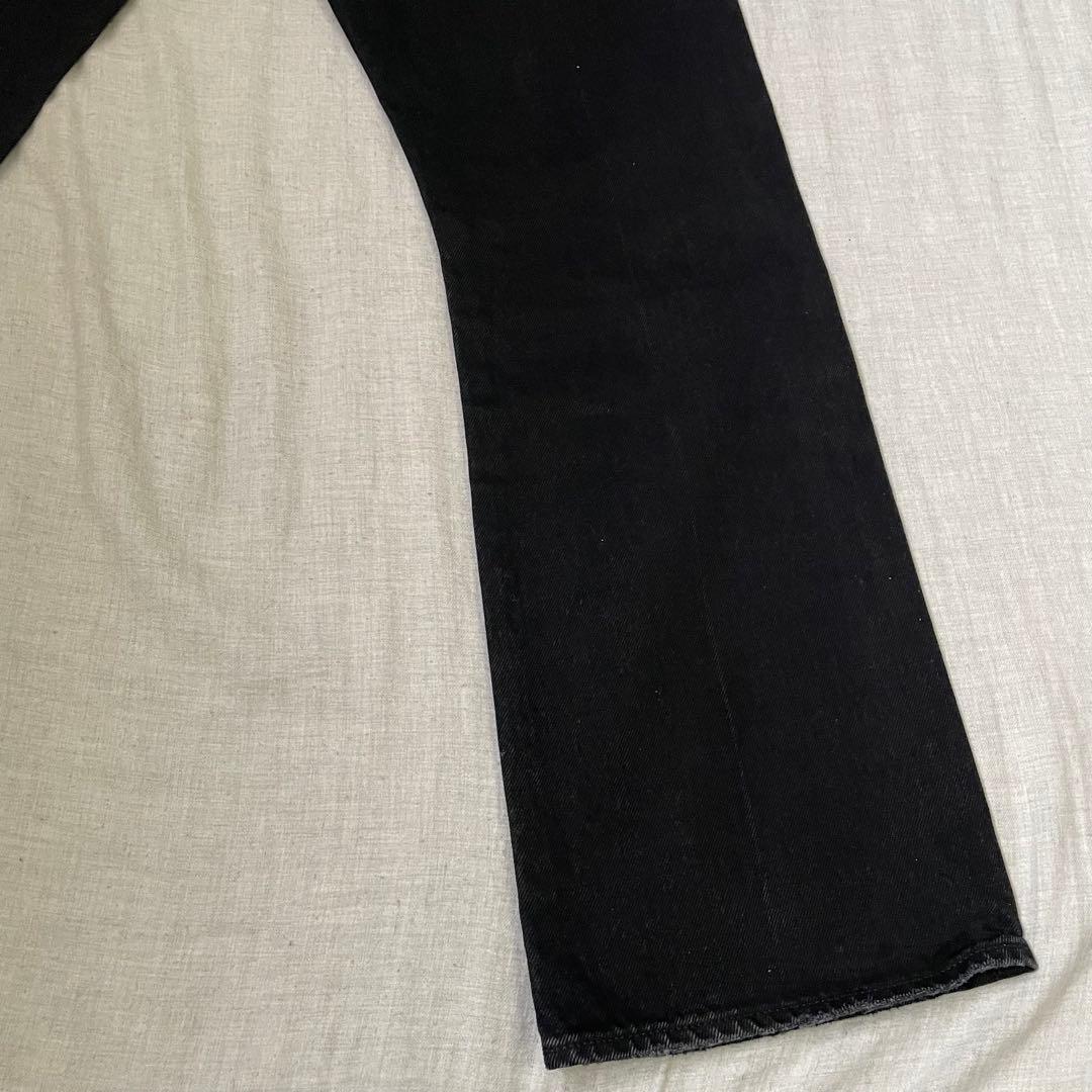 【美品】リーバイス エディフィス 別注 517 ブラックW32 フレアパンツ