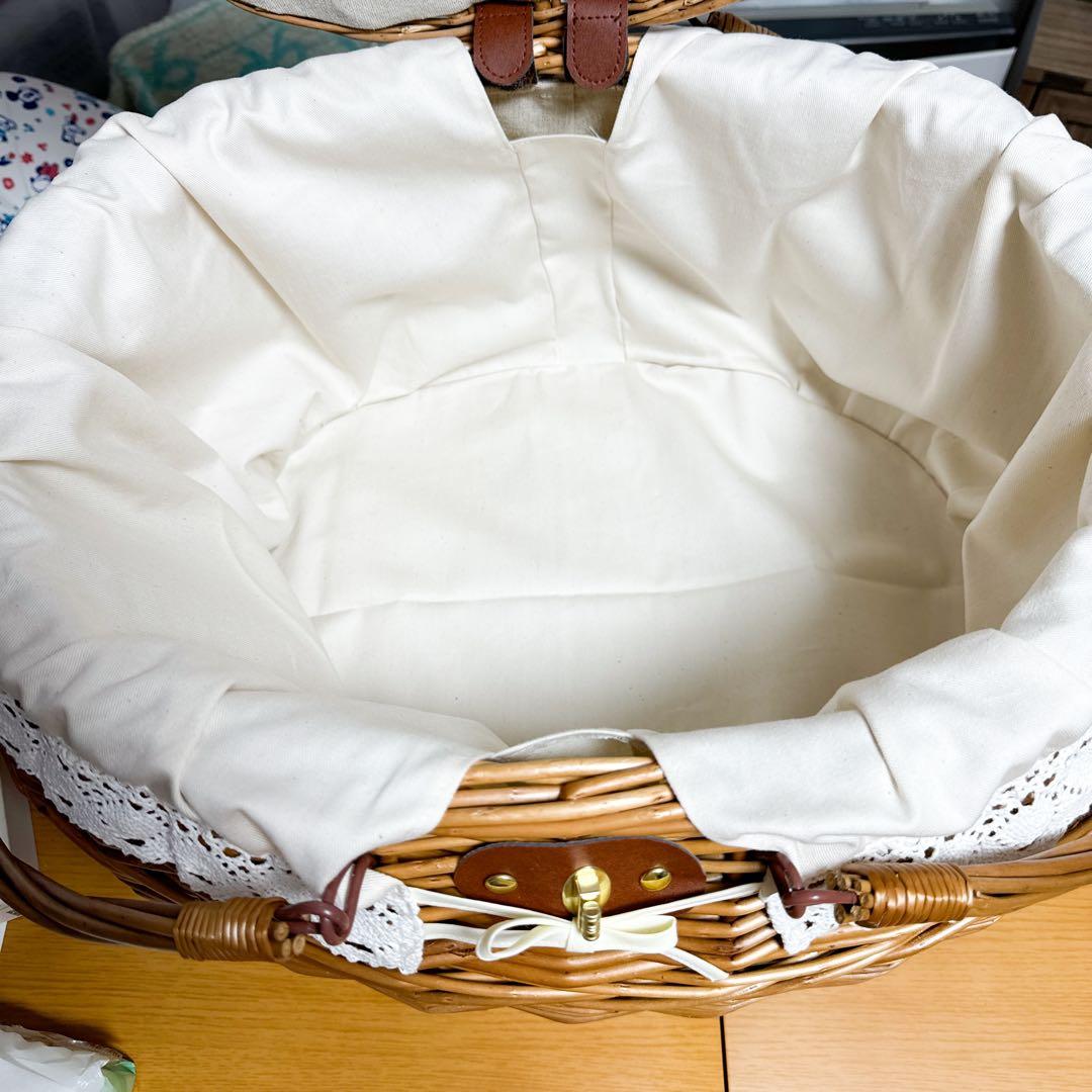 ハンドル付き ふた付き かごバスケット